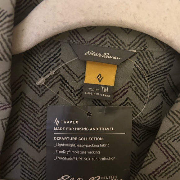 New Eddie Bauer Departure Sleeveless Shirt Dress SZ Medium Tall - Picture 12 of 15